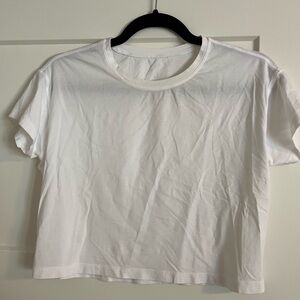 Lululemon Cates Tee (Cropped) White Size 2